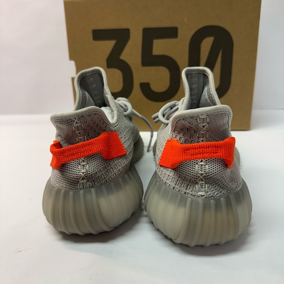 New Gray and Orange Yeezy Boost 350 Sneakers mens size 9 tail gate - Picture 2 of 6